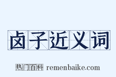 卤子近义词是什么意思的图片